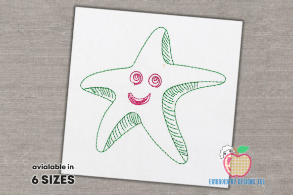 A Cartoon Starfish Embroidery Design Review for Craft Fairs