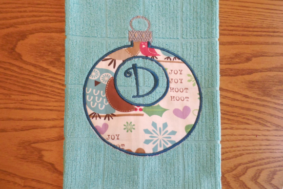 A Designer's Review: Monogram Christmas Ornament Embroidery