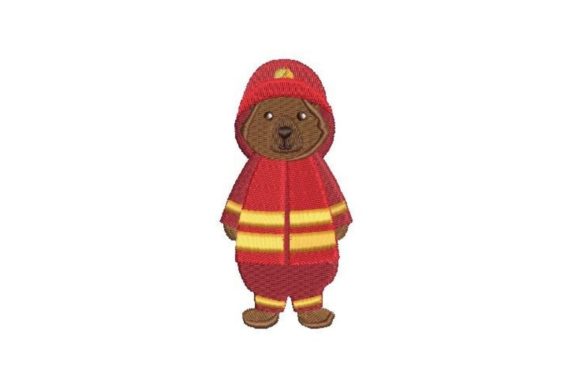 A Sweet Bear Firefighter Design for Personalized Gifts