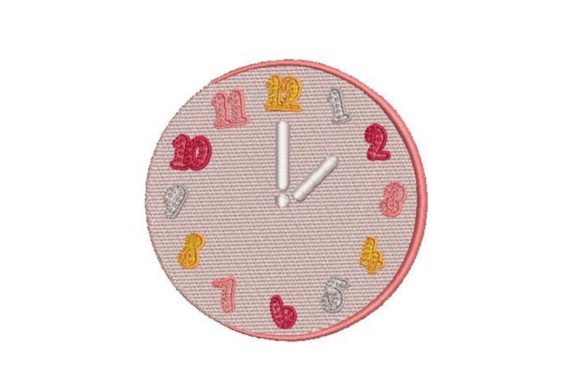 An Abstract Clock Embroidery Design for Thoughtful Personalized Gifts