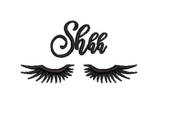 Closed Eyes with Big Eyelashes Embroidery: A Holiday Designer Review