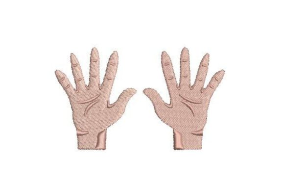 Hands with Fingers Open: A Timeless Embroidery Design for Seasonal Projects