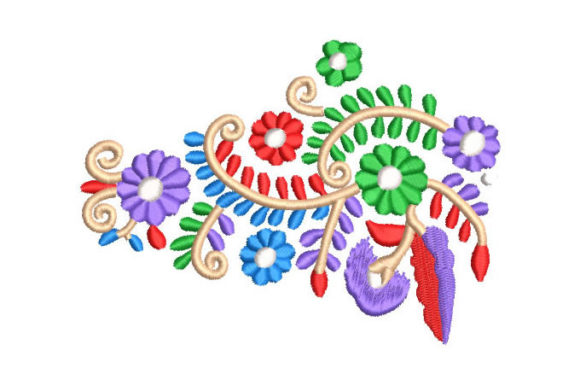 Hungarian Flowers Embroidery Design for Branded Merchandise
