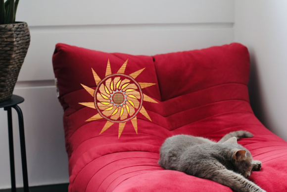 Orange Mandala: A Bold Statement for Boutique Apparel
