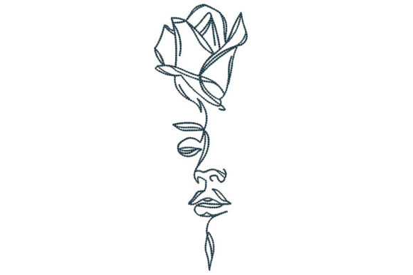 Review: One Line Woman Face and Rose for Holiday Products