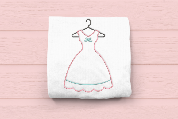 Vintage Dress Embroidery for Boutique Apparel